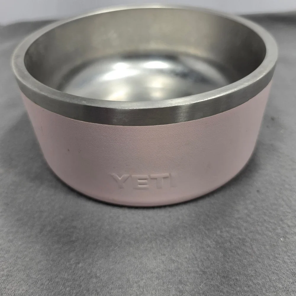 YETI Boomer 4 Dog Bowl Ice Pink Stainless Steel Non-Slip 32oz Water Food Dish